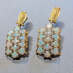 STS Chuck Clemency Ethiopian Opal Two Tone Earrings